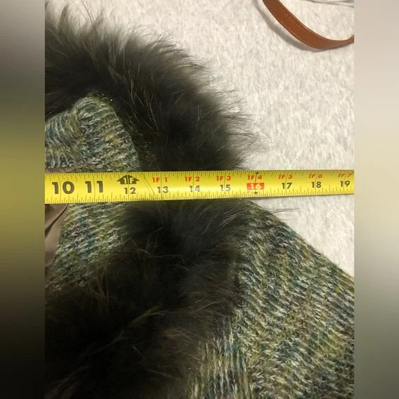 Fantazia long green sweater/coat - Picture 9 of 12